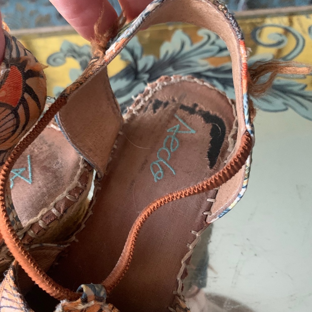 Aedo orange colorful espadrilles - Picture 5 of 7
